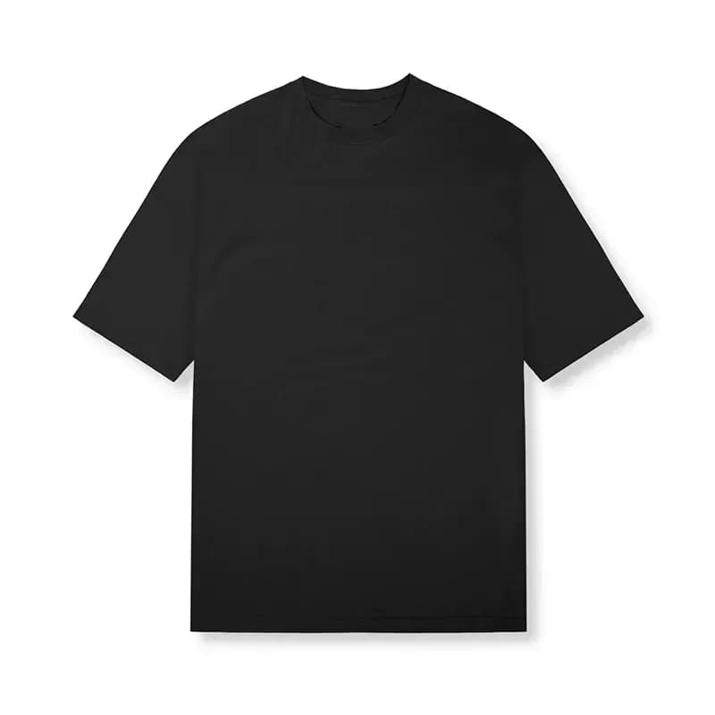black oversized gym t-shirt with drop shoulders