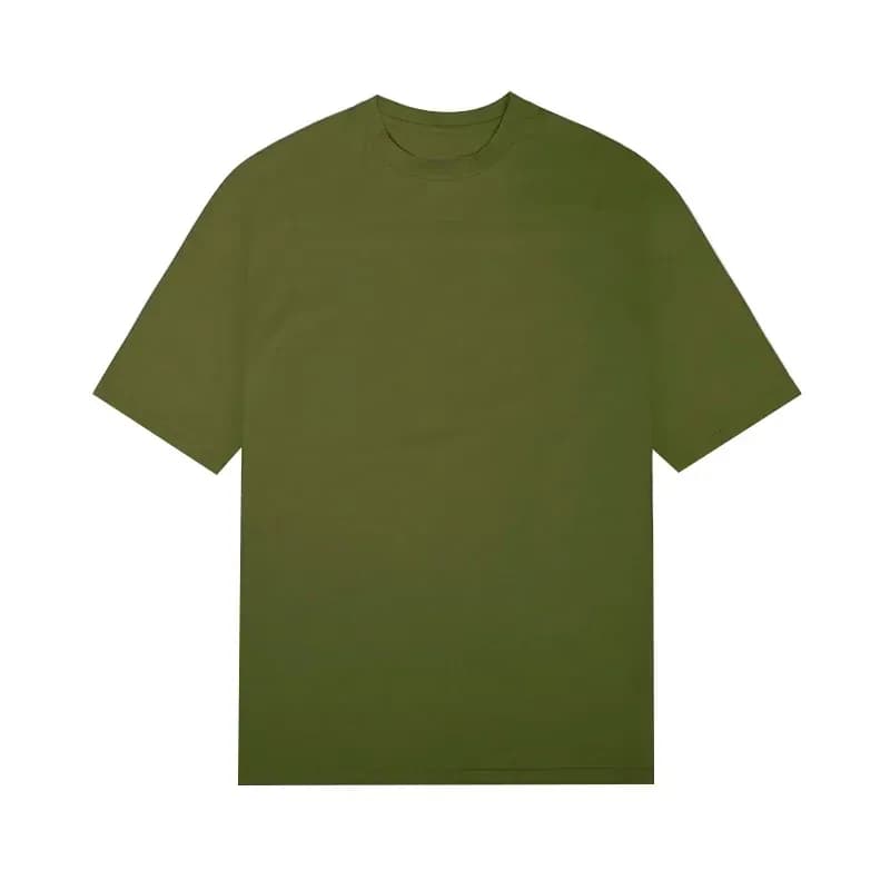 olive green oversized gym t-shirt with drop shoulders