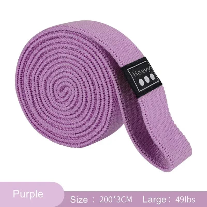 purple heavy fabric long resistance band, 49 lb